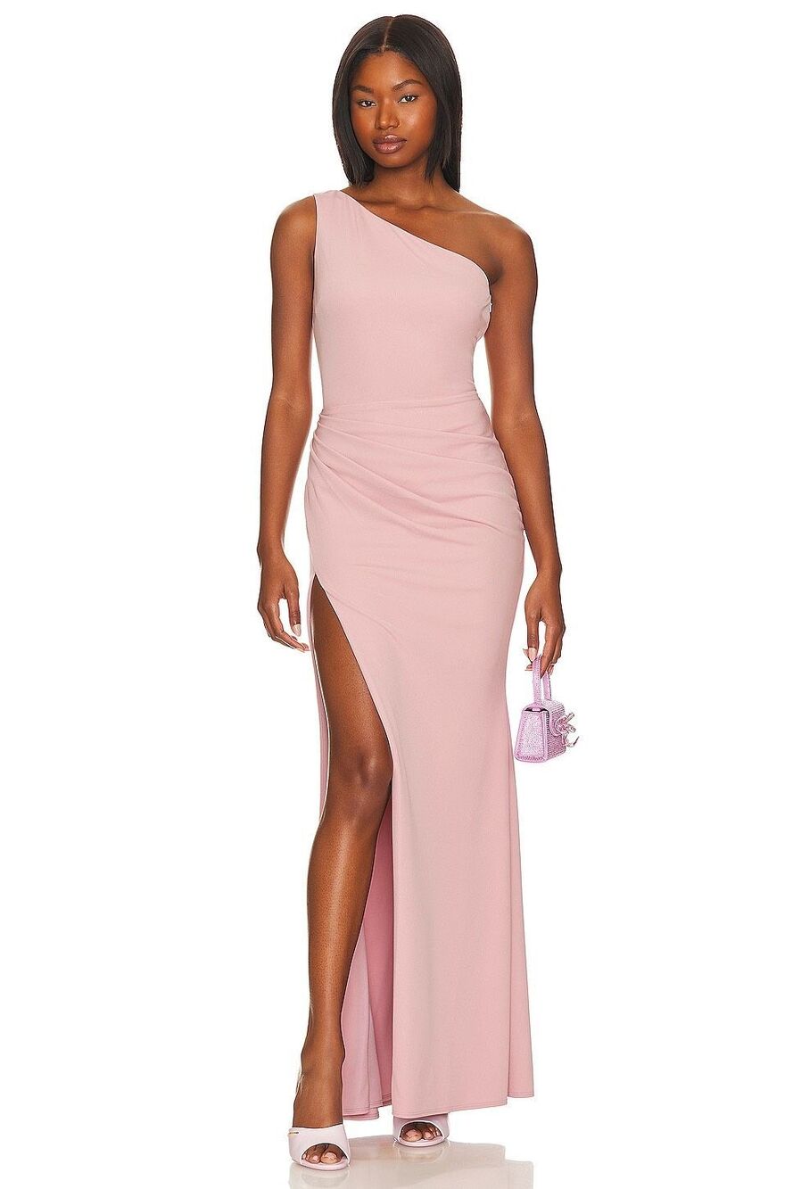 Katie May X Revolve Rebecca Gown in Rose Quartz Size XSmall $298